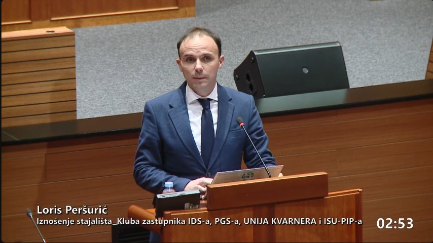 Peršurić u Saboru: Kaštijun više ne smije biti teret samo juga Istre – vrijeme je da konačno sustav profunkcionira